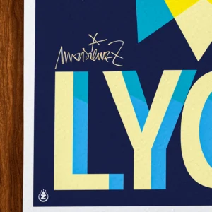 Affiche Lyon Signée Monsieur Z, Tirage d'art,
