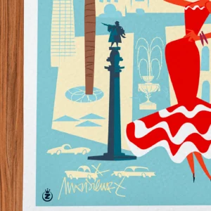 Affiche Espagne Signée Monsieur Z, Tirage d'art,