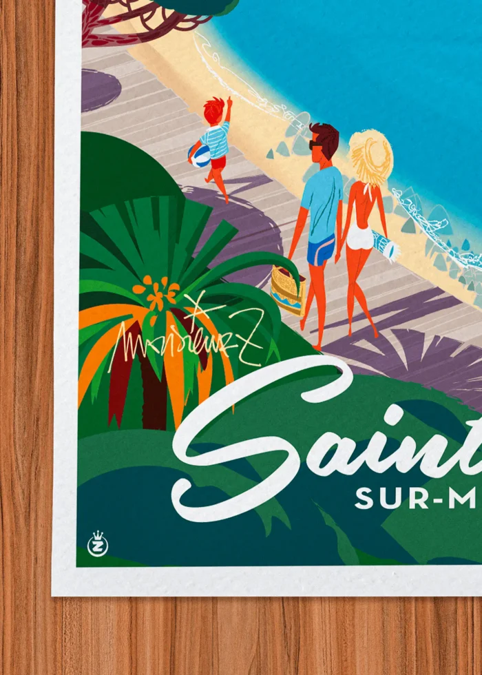 Signature-356 Affiche Signée Monsieur Z, Tirage d'art,