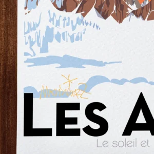 Affiche montagne Signée Monsieur Z, Tirage d'art,