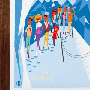 Affiche montagne Signée Monsieur Z, Tirage d'art,