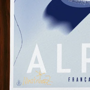 Affiche montagne Signée Monsieur Z, Tirage d'art,