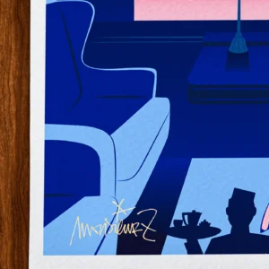 Affiche Train Signée Monsieur Z, Tirage d'art,