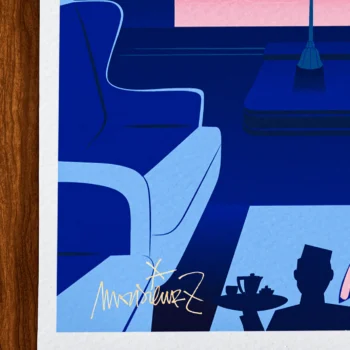 Affiche Train Signée Monsieur Z, Tirage d'art,