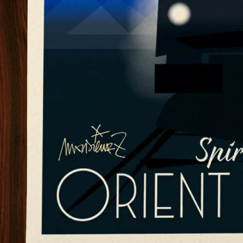 Affiche Train Signée Monsieur Z, Tirage d'art,