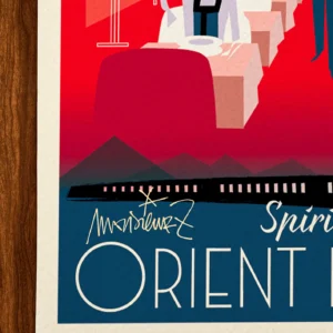 Affiche Train Signée Monsieur Z, Tirage d'art,