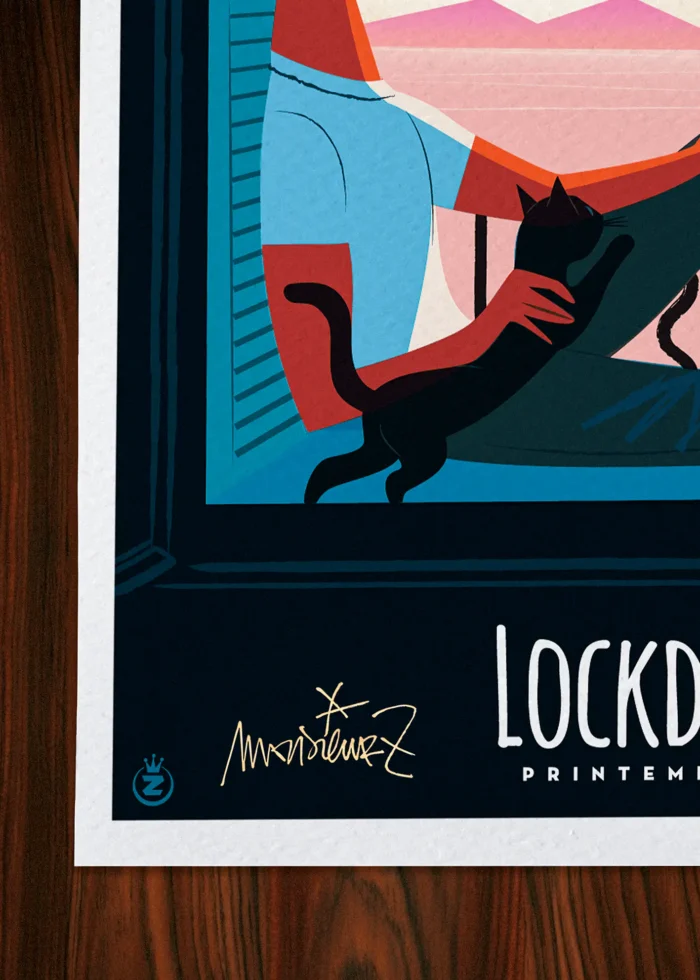 Signature-369 Affiche Toulon Signée Monsieur Z, Tirage d'art,