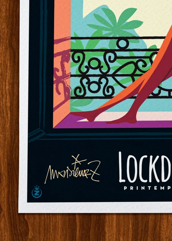 Signature-370 Affiche Toulon Signée Monsieur Z, Tirage d'art,