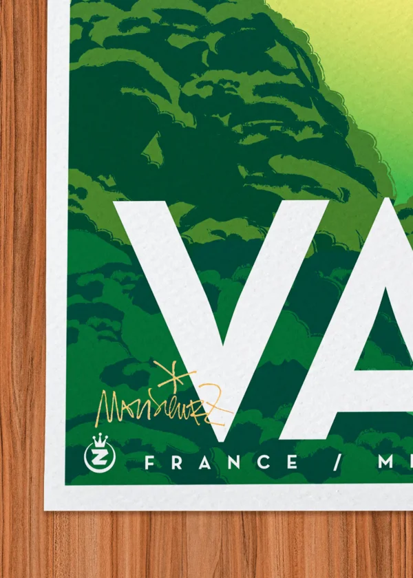 Signature-375 Affiche Var Signée Monsieur Z, Tirage d'art,