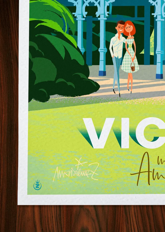 Signature-376 Affiche Vich Signée Monsieur Z, Tirage d'art,