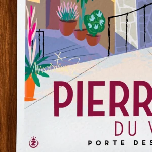 Affiche Pierrefeu Signée Monsieur Z, Tirage d'art,