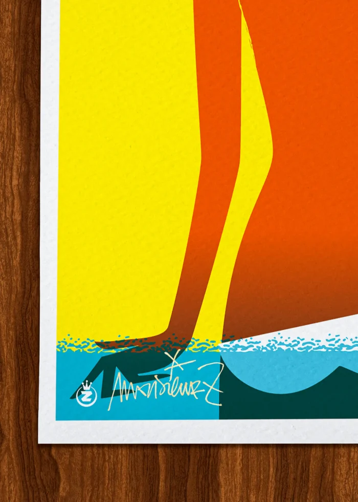 Signature-380 Affiche mode Signée Monsieur Z, Tirage d'art,