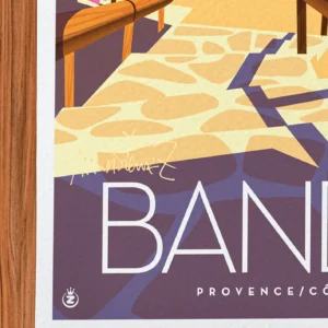 Affiche Bandol Signée Monsieur Z, Tirage d'art,