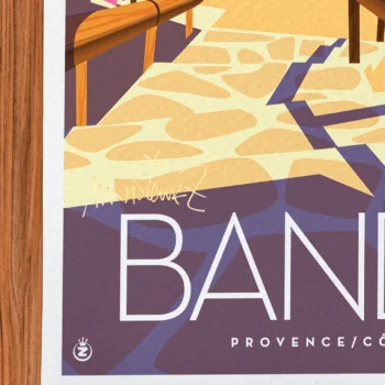 Affiche Bandol Signée Monsieur Z, Tirage d'art,