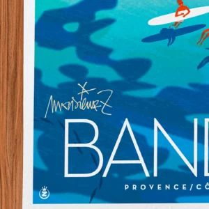 Affiche Bandol Signée Monsieur Z, Tirage d'art,