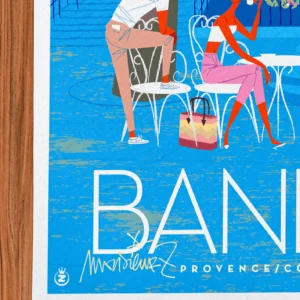 Affiche Bandol Signée Monsieur Z, Tirage d'art,