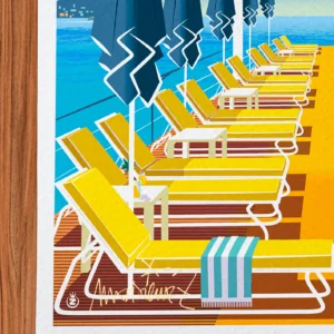 Affiche Monaco Signée Monsieur Z, Tirage d'art,