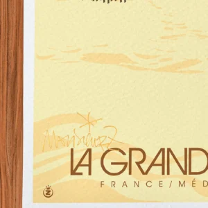 Affiche La grande motte Signée Monsieur Z, Tirage d'art,