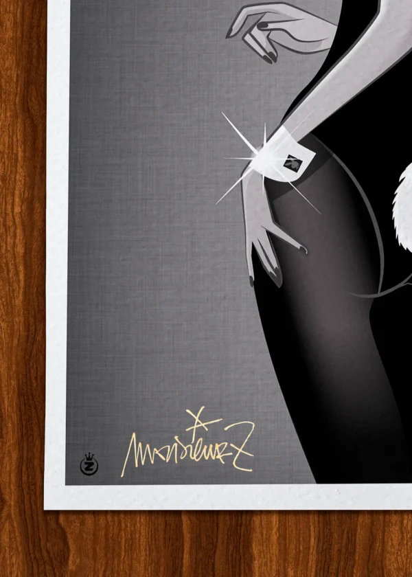 Signature-398 Affiche Play Boy Signée Monsieur Z, Tirage d'art,