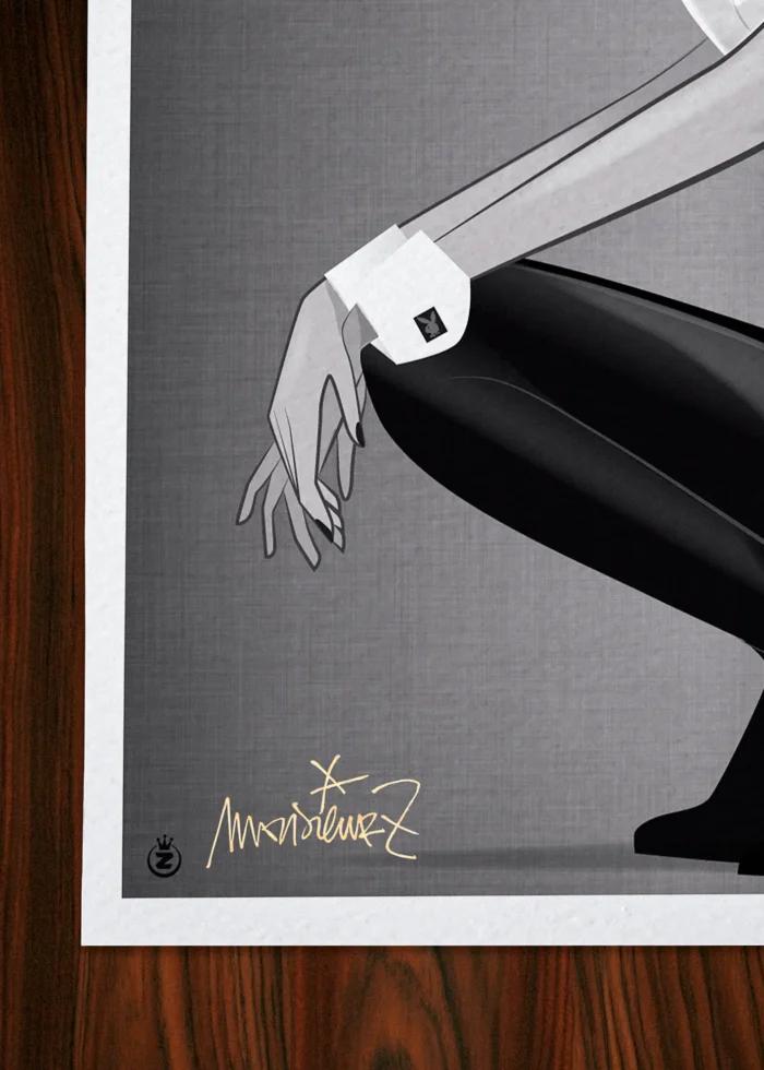 Signature-399 Affiche Play Boy Signée Monsieur Z, Tirage d'art,