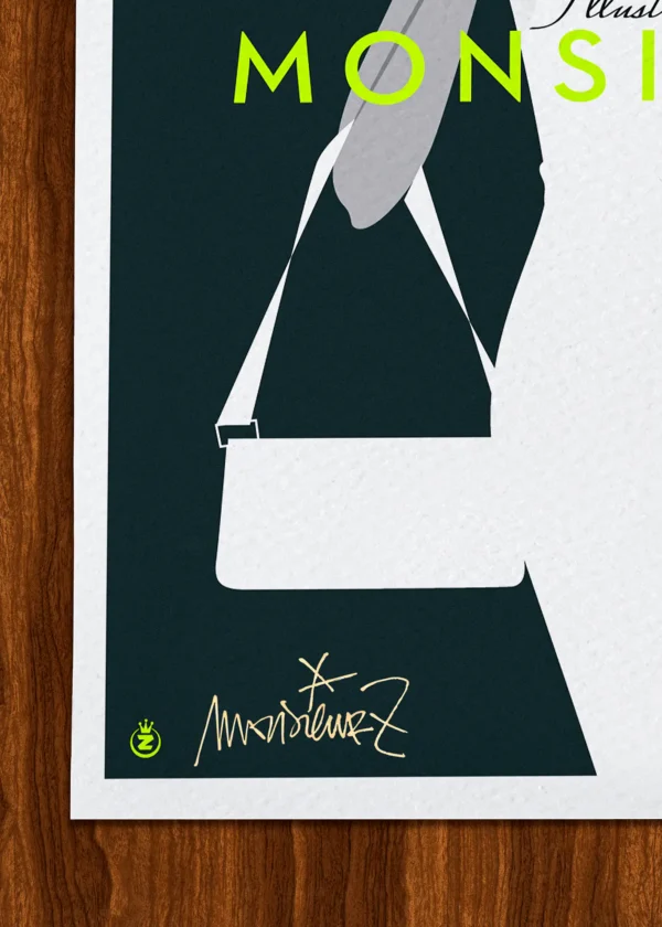 Signature-400 Affiche Signée Monsieur Z, Tirage d'art,