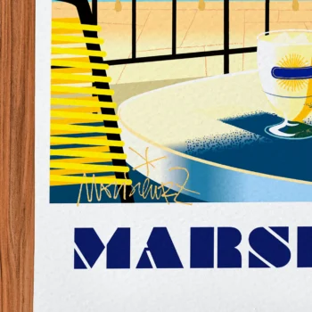 Affiche Marseille Signée Monsieur Z, Tirage d'art,