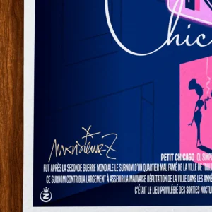 Affiche toulon Signée Monsieur Z, Tirage d'art,