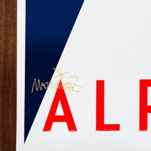 Affiche montagne Signée Monsieur Z, Tirage d'art,