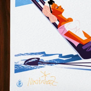 Affiche montagne Signée Monsieur Z, Tirage d'art,