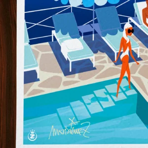 Affiche hotel Signée Monsieur Z, Tirage d'art,