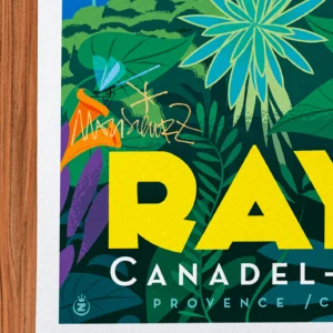 Affiche Rayol Signée Monsieur Z, Tirage d'art,