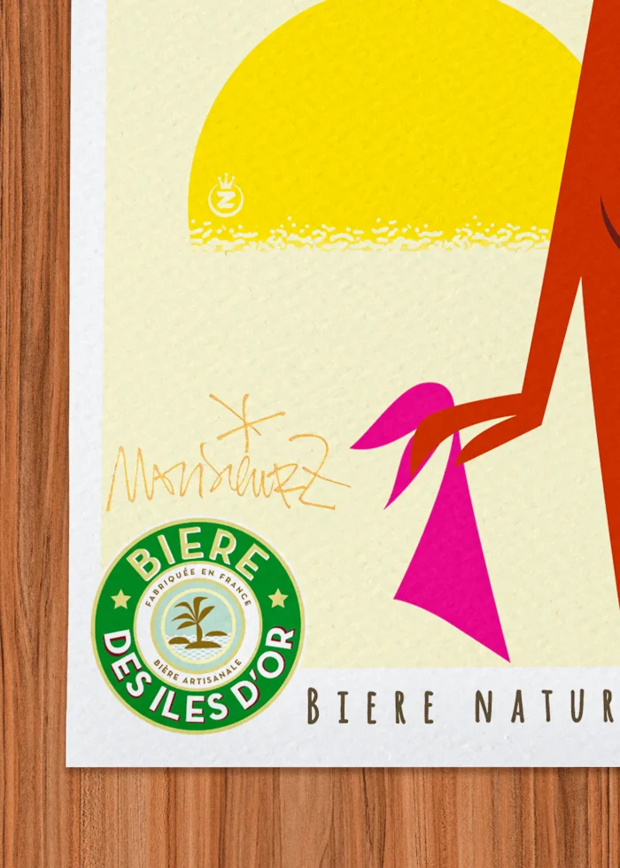 Signature-423 Affiche cul nue Signée Monsieur Z, Tirage d'art,