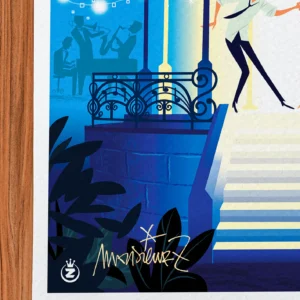 Affiche Vichy Signée Monsieur Z, Tirage d'art,