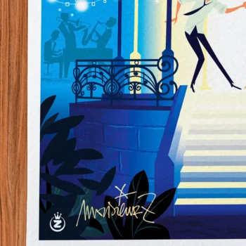 Affiche Vichy Signée Monsieur Z, Tirage d'art,