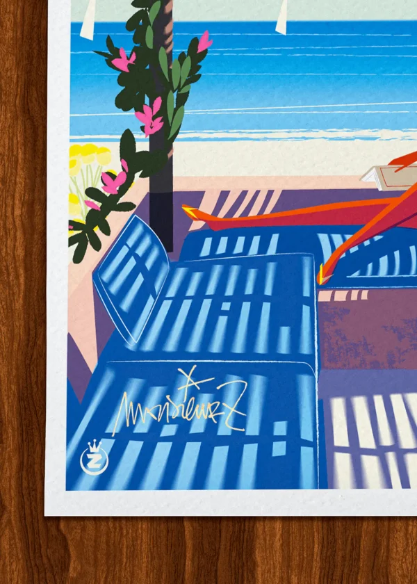 Signature-431 Affiche Femme mode Signée Monsieur Z, Tirage d'art,