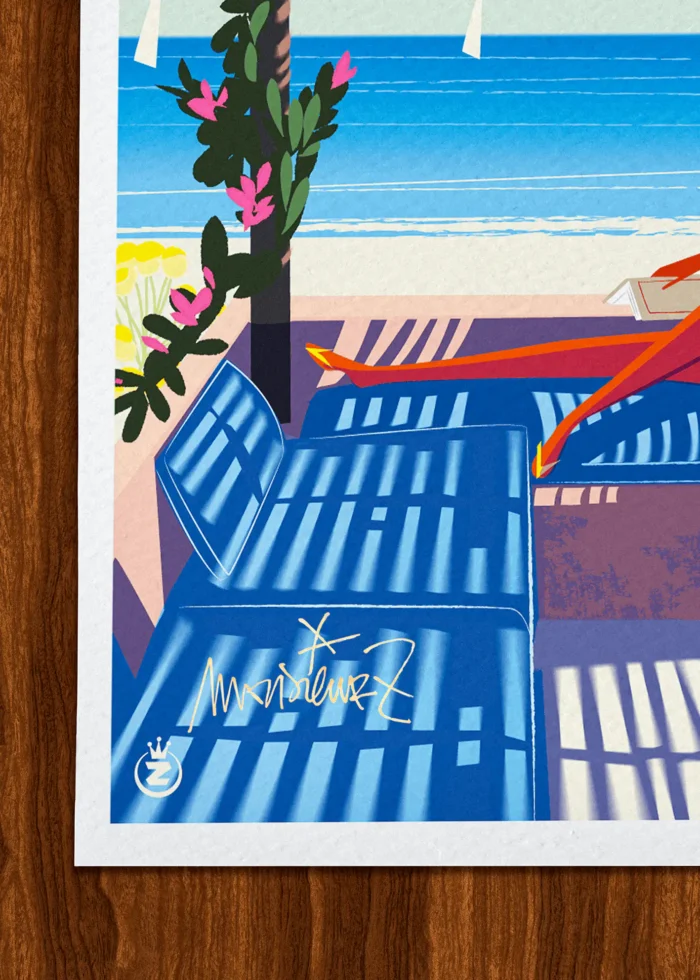 Signature-431 Affiche Femme mode Signée Monsieur Z, Tirage d'art,