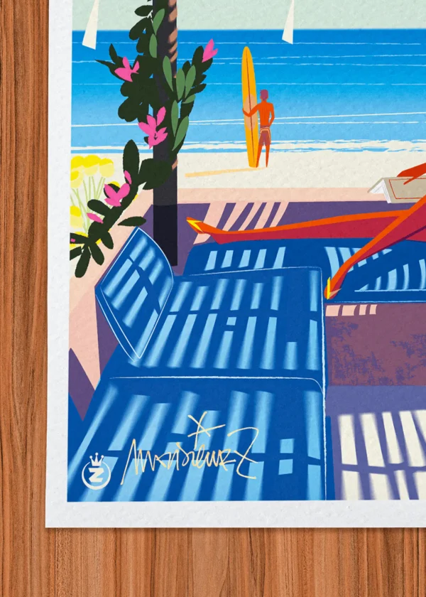 Signature-433 Affiche mode Signée Monsieur Z, Tirage d'art,