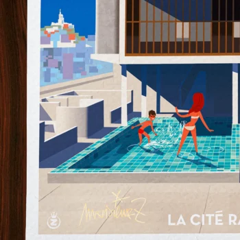 Affiche architecture Signée Monsieur Z, Tirage d'art,