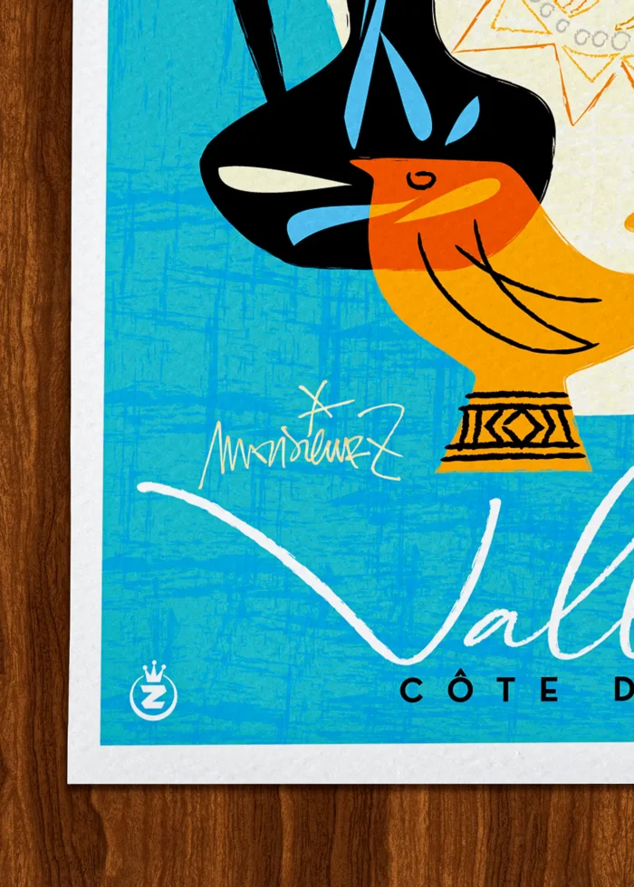 Signature-437 Affiche Céramique Signée Monsieur Z, Tirage d'art,