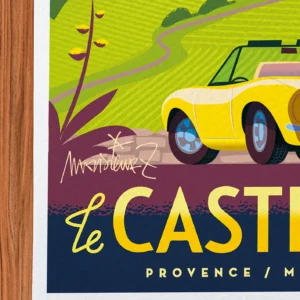 Affiche Castellet Signée Monsieur Z, Tirage d'art,