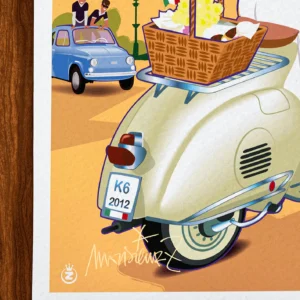 Affiche cassis Signée Monsieur Z, Tirage d'art,