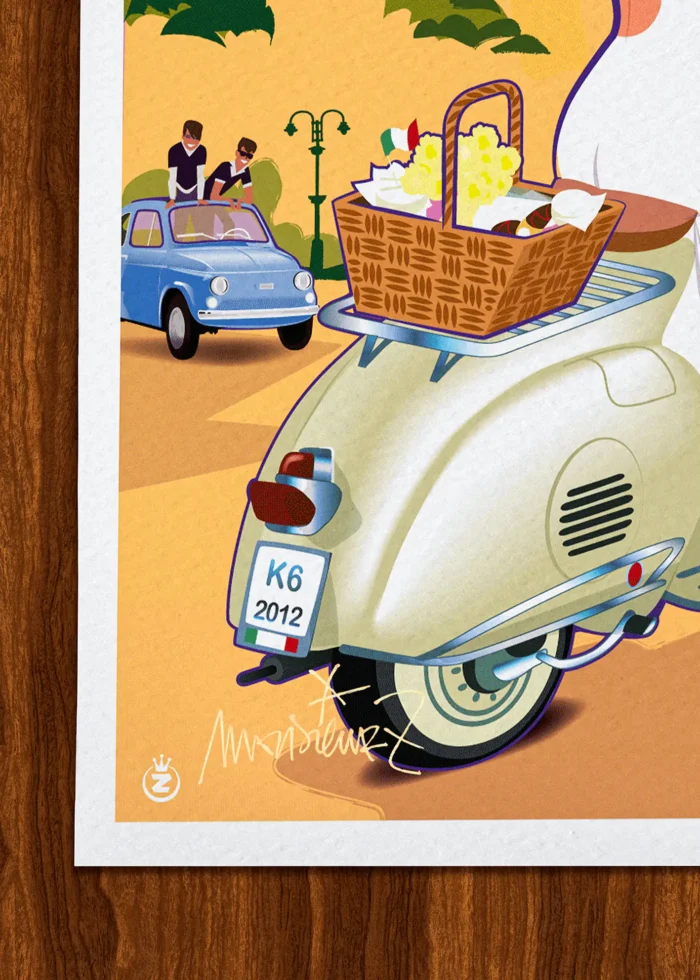 Signature-444 Affiche cassis Signée Monsieur Z, Tirage d'art,