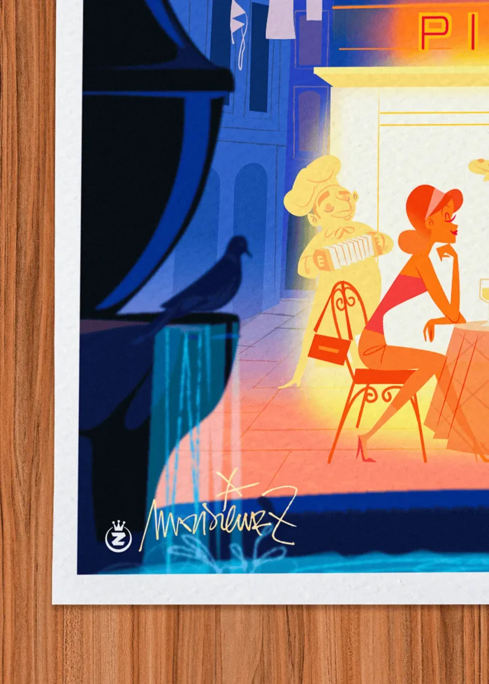 Signature-448 Affiche toulon Signée Monsieur Z, Tirage d'art,