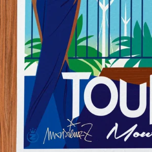 Affiche toulon Signée Monsieur Z, Tirage d'art,