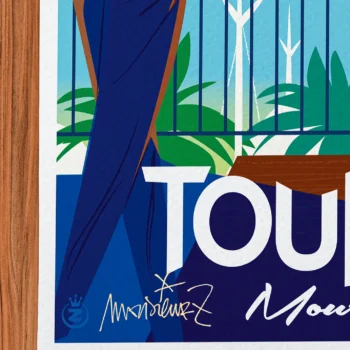 Affiche toulon Signée Monsieur Z, Tirage d'art,