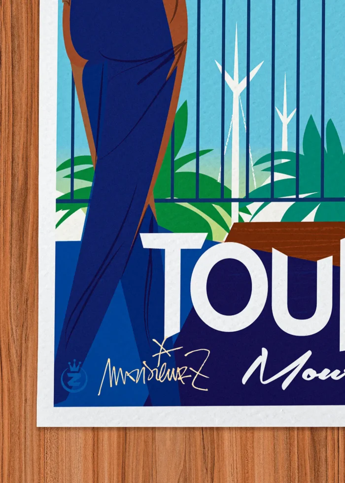 Signature-449 Affiche toulon Signée Monsieur Z, Tirage d'art,