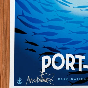 Affiche Port-cros Signée Monsieur Z, Tirage d'art,
