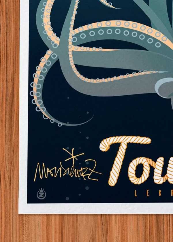 Signature-464 Affiche Toulon Signée Monsieur Z, Tirage d'art,