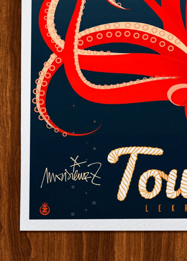 Signature-465 Affiche Toulon Signée Monsieur Z, Tirage d'art,