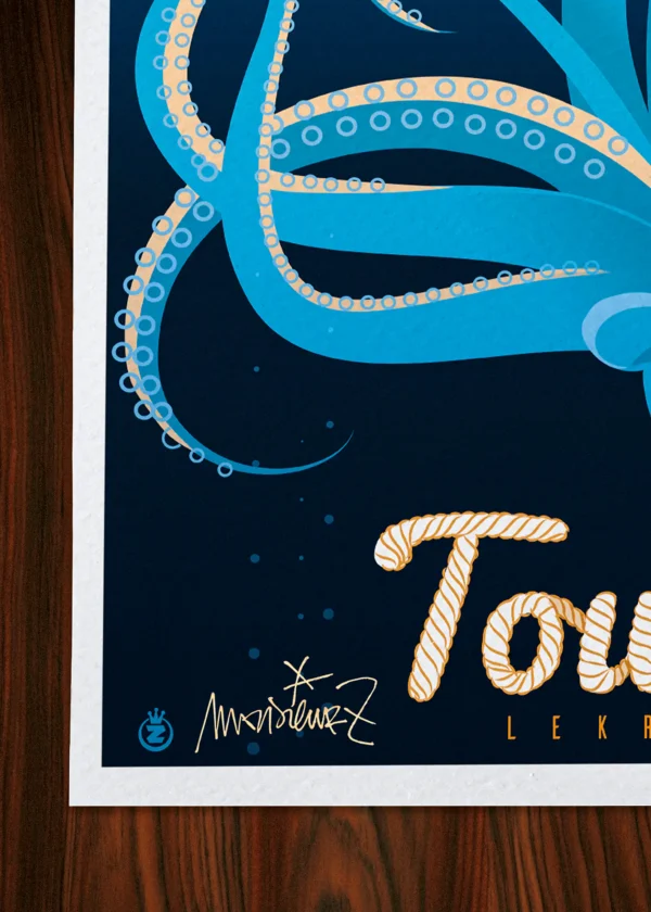 Signature-466 Affiche Toulon Signée Monsieur Z, Tirage d'art,